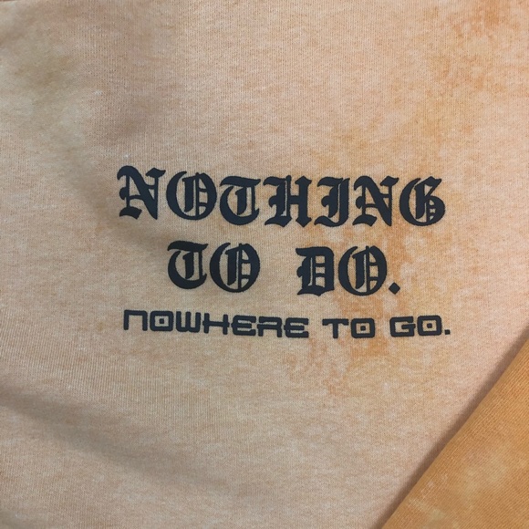 1 of 1  Distressed Pullover Sweatshirt - Picture 3 of 3